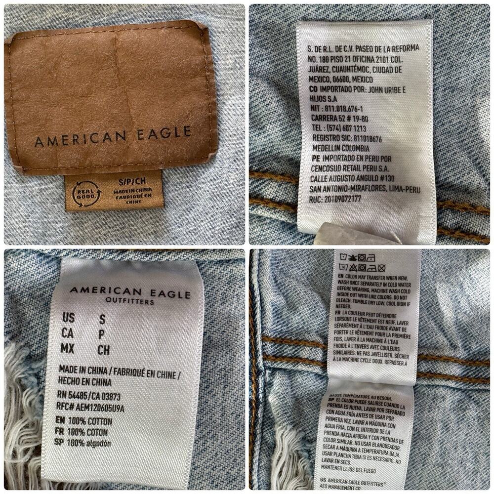 Japanese TIGER Sunset Retro Distressed Denim Jacket Oversized Distressed Sz SP - Picture 13 of 13